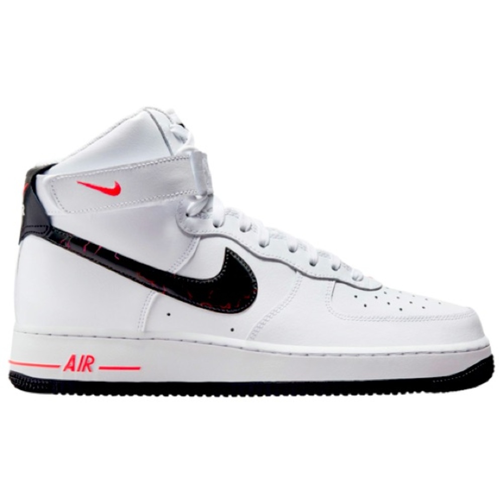 Nike Air Force 1 One High Hi Electric White Black Red